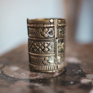 Large Brass Cuff Bracelet - Made in India